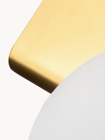 Glazen wandlamp Avant, Diffuser: glas, Wit, goudkleurig, B 18 x H 22 cm