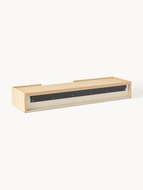 Aparador de pared de madera Larsen, Aglomerado con chapa de roble

Este producto está hecho de madera de origen sostenible y con certificación FSC®., Madera de roble, An 112 x Al 17 cm