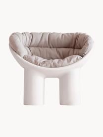 Coprisedile per poltrona Roly Poly, Rivestimento: 100% cotone, Grigio chiaro, Larg. 80 x Alt. 45 cm