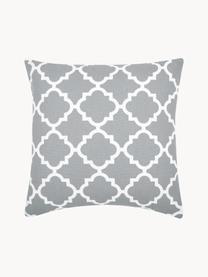 Housse de coussin 45x45 gris Lana, 100 % coton, Gris, larg. 45 x long. 45 cm