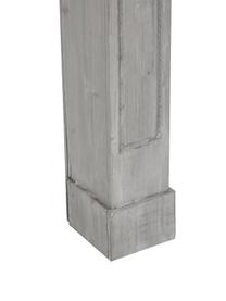 Marco de chimenea Menton, Tablero de fibra de densidad media y madera de paulownia, Gris, An 105 x F 18 cm