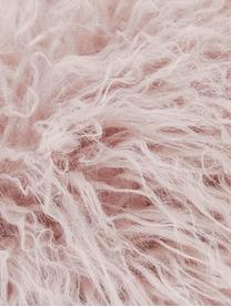 Tapis en fourrure synthétique frisée Morten, Rose