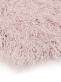 Tapis en fourrure synthétique frisée Morten, Rose