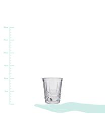 Waterglazen Nobilis met speels reliëf, 6-delig, Glas, Transparant, Ø 9 x H 11 cm