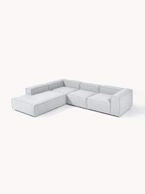 Modulares XL-Ecksofa Lennon, Bezug: 100 % Polyester Der strap, Gestell: Massives Kiefernholz, Spe, Webstoff Grau, B 329 x T 269 cm, Eckteil rechts