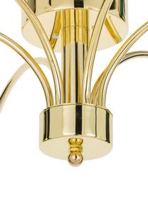 Plafondlamp Grace in goudkleur, Baldakijn: gelakt messing, Goudkleurig, Ø 56 x H 26 cm