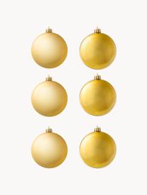 Weihnachtskugeln Decoris, 6er-Set, Kunststoff, Goldfarben, Ø 8 cm