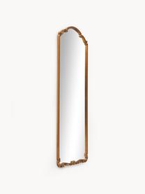 Specchio da parete barocco Francesca, Cornice: pannello di fibra a media, Retro: pannello di fibra a media, Superficie dello specchio: lastra di vetro, Dorato, Larg. 56 x Alt. 165 cm