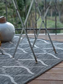 In- & outdoor vloerkleed Nordic met grafisch patroon, 100% polypropyleen, Taupe, gebroken wit, B 80 x L 150 cm (maat XS)