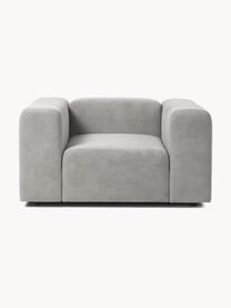 Sillón Lena, Tapizado: tejido (88% poliéster, 12, Estructura: madera de pino, contracha, Patas: plástico, Tejido gris claro, An 134 x F 106 cm