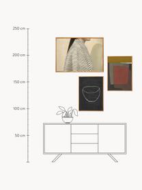 Poster Artwall no. 24 mit Rahmen, 3er-Set, Rahmen: Eichenholz, Front: Plexiglas Dieses Produkt , Mehrfarbig, Set mit verschiedenen Größen