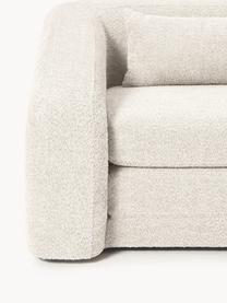 Schlafsofa Eliot (2-Sitzer) aus Teddy-Bouclé, Bezug: Teddy-Bouclé (100 % Polye, Gestell: Spanplatte, Kiefernholz, Füße: Kunststoff Dieses Produkt, Teddy-Bouclé Off White, B 180 x T 100 cm