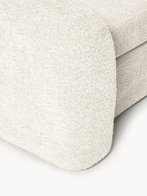 Schlafsofa Eliot (2-Sitzer) aus Teddy-Bouclé, Bezug: Teddy-Bouclé (100 % Polye, Gestell: Spanplatte, Kiefernholz, Füße: Kunststoff Dieses Produkt, Teddy-Bouclé Off White, B 180 x T 100 cm