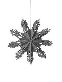 Adorno navideño XL Snowflake, Papel, Gris azulado, Ø 30 cm