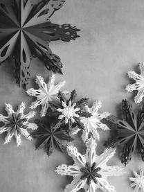 XL-kerstboomhanger Snowflake, Papier, Grijsblauw, Ø 30 cm