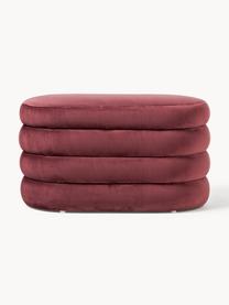 Banquette en velours avec rangement Alto, Velours rouge rouille, larg. 82 x prof. 47 cm