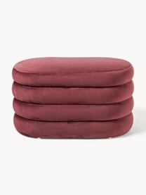 Banquette en velours avec rangement Alto, Velours rouge rouille, larg. 82 x prof. 47 cm