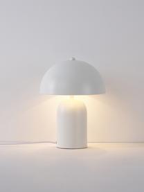 Malá stolní lampa v retro stylu Walter, Matná bílá, Ø 25 cm, V 34 cm