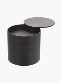 Joyero Tower, Negro, Ø 10 x Al 10 cm