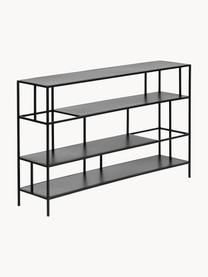 Regał z metalu Sheldon, Metal malowany proszkowo, Czarny, S 120 x W 74 cm