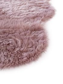 Tapis lisse en fourrure synthétique Elmo, Rose