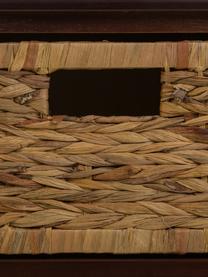 Mesilla de noche Sini, Estructura: madera de Paulownia, made, Marrón, beige, An 42 x Al 48 cm
