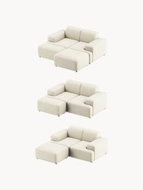 Sofa Melva (2-Sitzer), Bezug: 100 % Polyester Der strap, Gestell: Massives Kiefern- und Fic, Füße: Kunststoff Dieses Produkt, Webstoff Off White, B 198 x T 101 cm