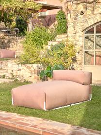 Outdoor ligzak Vierkant, Bekleding: polyester, polypropyleen,, Frame: gelakt aluminium, Roze, B 101 x D 165 cm