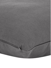 Housse de coussin gris foncé Mads, Gris foncé