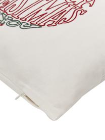 Funda de cojín con lentejuelas Dafne, Funda: 100% algodón, Plateado, An 45 x L 45 cm