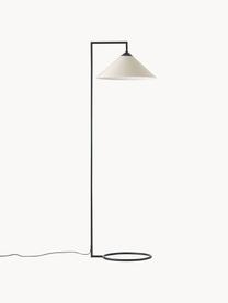 Leselampe Iris, Lampenschirm: Leinen (100 % Polyester), Beige, Schwarz, H 160 cm