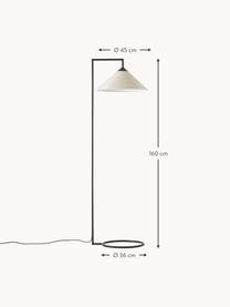 Lampa na čtení Iris, Béžová, černá, V 160 cm