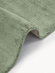 Tapis en viscose tissé main Jane, 100 % viscose, Vert foncé, larg. 200 x long. 300 cm (taille L)