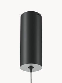 Lampa wisząca LED z funkcją przyciemniania i zmiany koloru Halo, Aluminium powlekane, Czarny, S 80 x W 2 cm