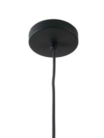 Lampada a sospensione in tessuto intrecciato Beau, Paralume: tessuto, Struttura: metallo verniciato a polv, Baldacchino: metallo verniciato a polv, Grigio, Ø 52 x Alt. 52 cm