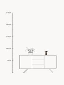 Kleine mobile Tischlampe Column, dimmbar, Aluminium, beschichtet, Dunkelbraun, Ø 12 x H 18 cm