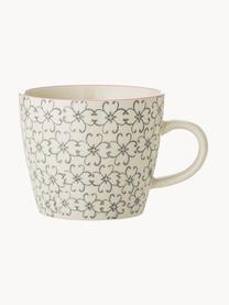 Tazas de café Cécile, 3 uds., Cerámica de gres, Tonos beige y rosas, Ø 10 x Al 8 cm, 300 ml