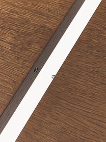 Table extensible en bois de chêne Calary, Aspect noyer, larg. de 180 à 230 x prof. 92 cm