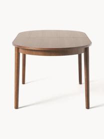 Mesa de comedor extensible Calary, 180-230 x 92 cm, Tablero: aglomerado contrachapado , Patas: madera de roble Este prod, Madera de roble pintada marrón oscuro, An 180/230 x F 92 cm