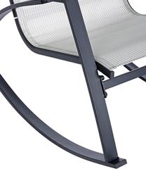 Schommelstoel Demid met verstelbare hoofdsteun, Frame: gefosfateerd en gepoederc, Bekleding: Textilene, Antraciet, B 95 x D 61 cm