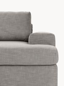 Sofa modułowa Russell (3-osobowa), Tapicerka: 100% bawełna Dzięki tkani, Stelaż: lite drewno sosnowe, skle, Nogi: tworzywo sztuczne Ten pro, Szara tkanina, S 206 x G 103 cm