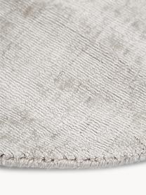Ručně tkaný kulatý viskózový koberec Jane, Greige, Ø 300 cm (velikost XXL)