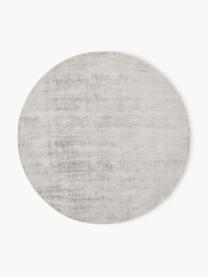 Tapis rond en viscose tissé main Jane, Grège, Ø 300 cm (taille XXL)