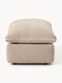 Pouf XL Felix, Tissu beige, larg. 140 x prof. 60 cm