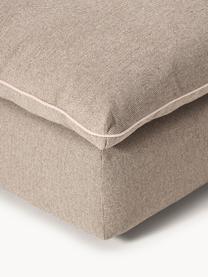 Pouf XL Felix, Tissu beige, larg. 140 x prof. 60 cm