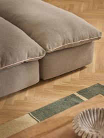 Pouf XL Felix, Tissu beige, larg. 140 x prof. 60 cm