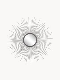 Sonnenspiegel Ella, Rahmen: Metall, beschichtet, Schwarz, Ø 104 x T 3 cm
