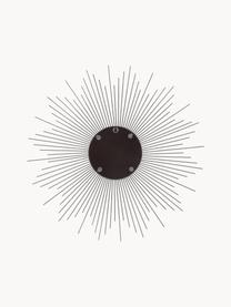 Zonnespiegel Ella, Lijst: gecoat metaal, Zwart, Ø 104 x D 3 cm