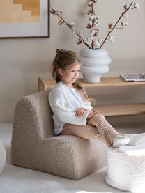 Fauteuil en peluche pour enfant Cloud, Peluche beige clair, larg. 50 x prof. 60 cm