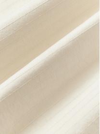 Copripiumino in cotone percalle con raffinato decoro a righe River, Retro: 100% cotone, Bianco latte, Larg. 200 x Lung. 200 cm